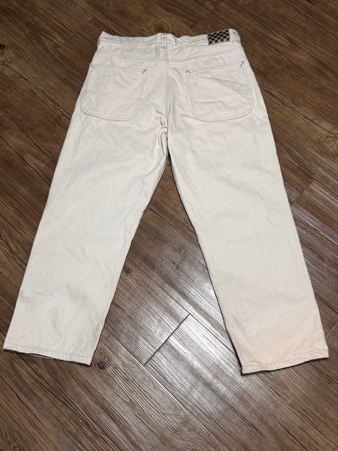 반스 스케이트 체크-5 루즈 아이보리 데님 팬츠 상품이미지3