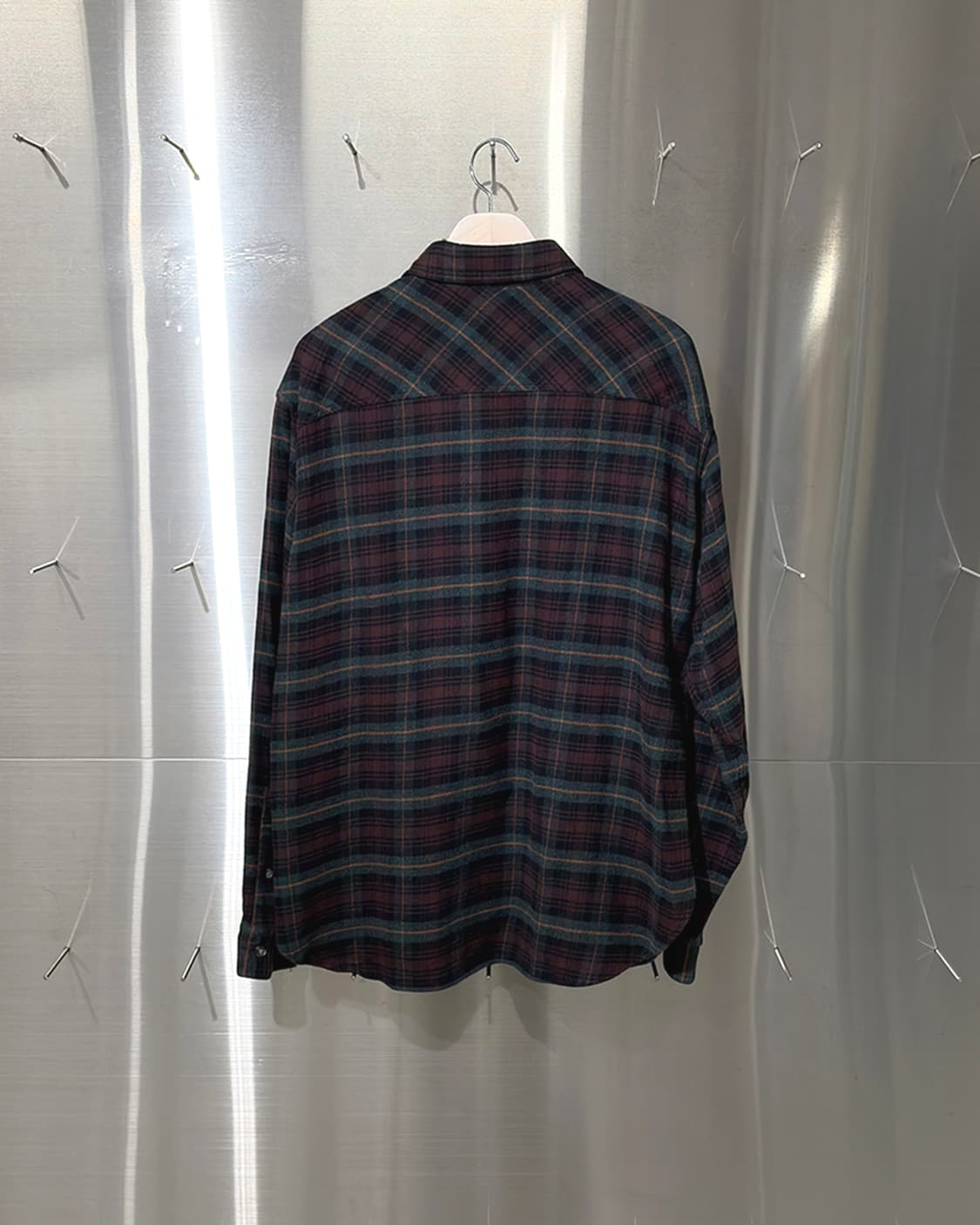 ISABEL MARANT 이자벨마랑 버건디 플란넬 체크 셔츠 상품이미지2