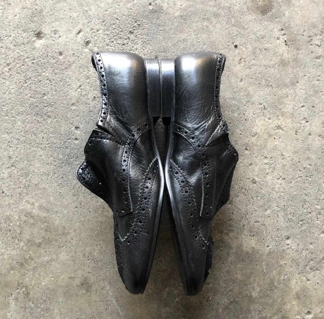 꼼데가르송 트리콧 레더 윙팁/230 상품이미지2