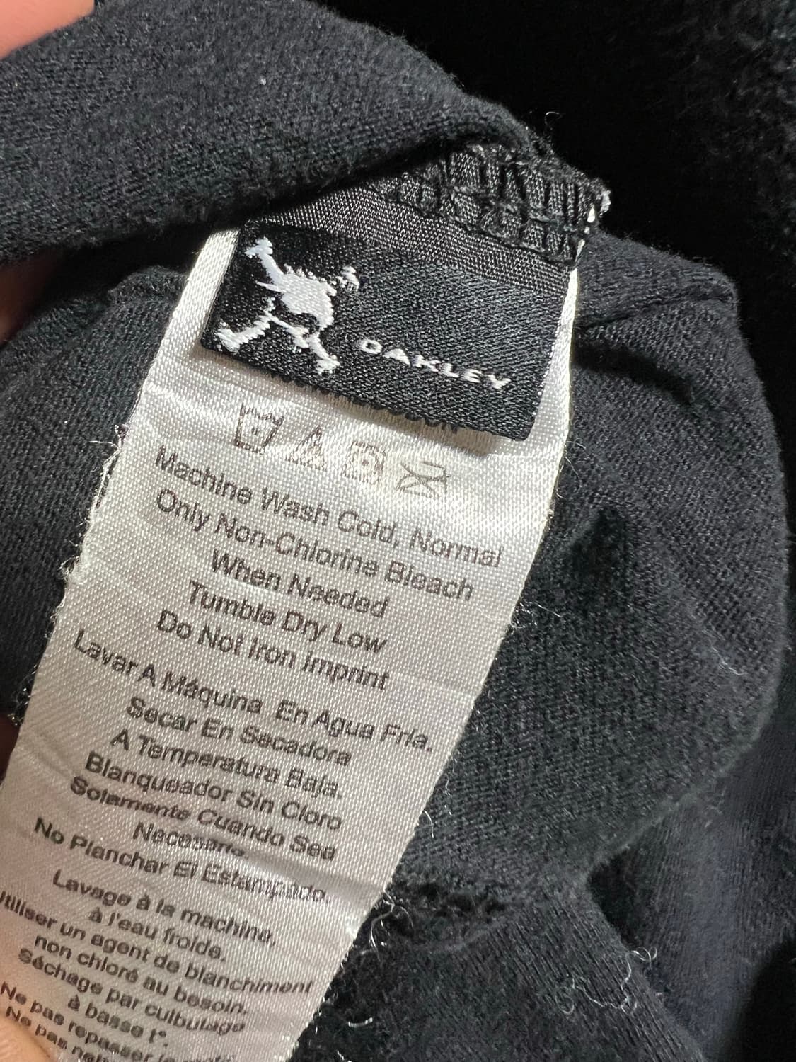 오클리 블랙 반팔 로고 티셔츠 상품이미지4