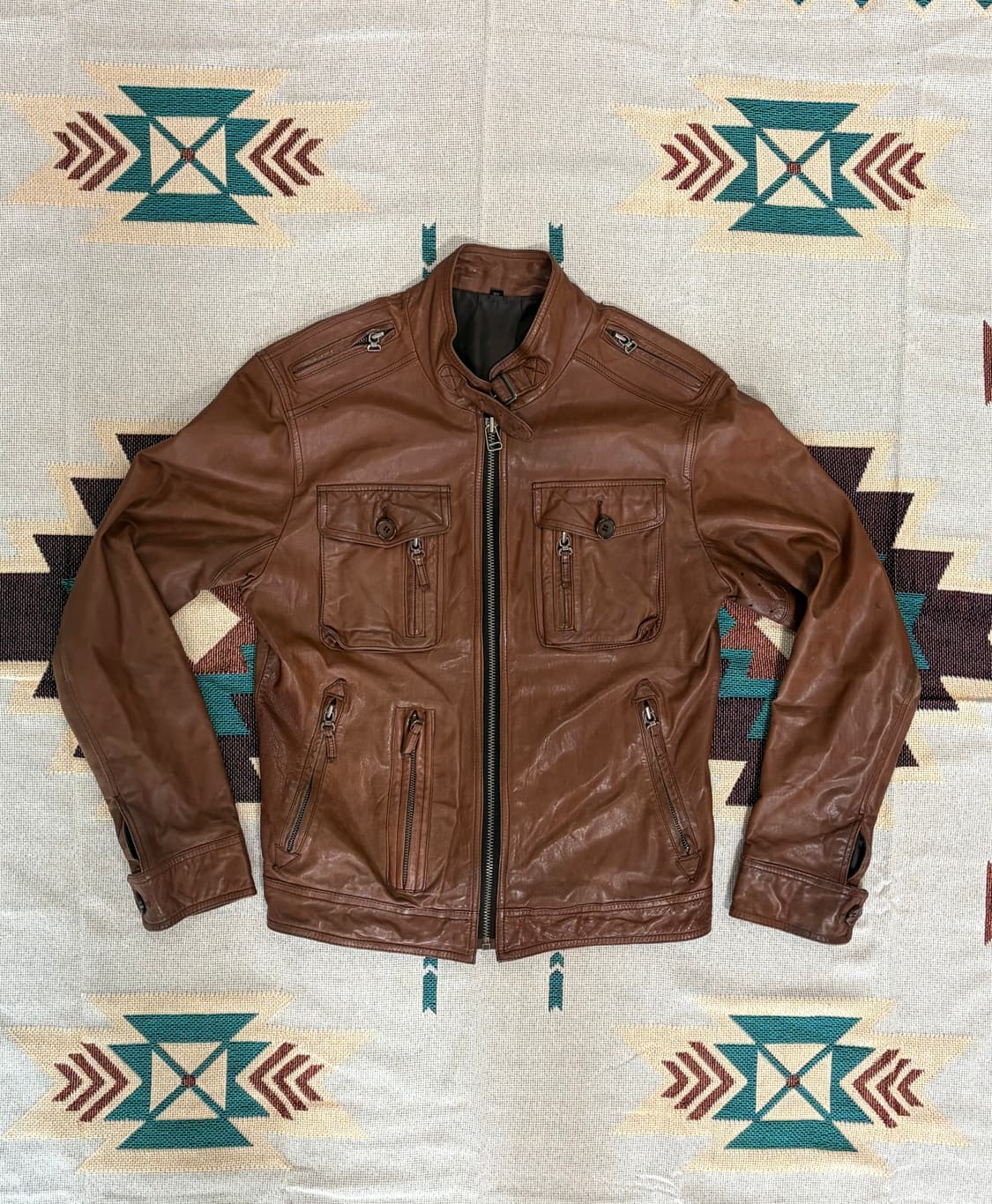 이태리 양가죽 바이커 라이더 자켓 상품이미지1