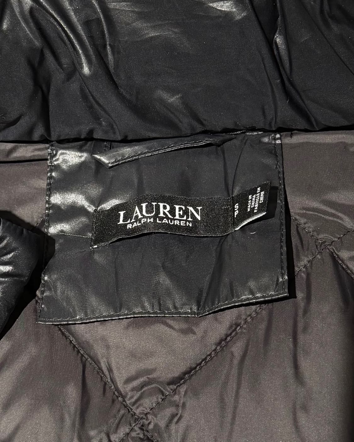 로렌 랄프로렌 벨티드 다이아몬드 퀼팅 후드 다운 코트 상품이미지8