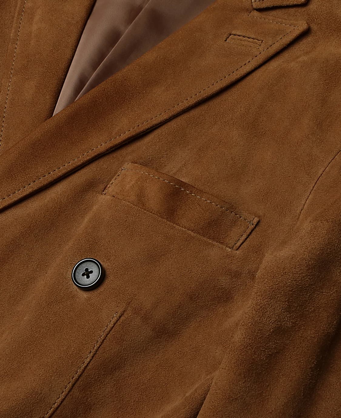 에토네 [Etonne] 염소 가죽 스웨이드 더블 자켓 더블 브레스티드 상품이미지3