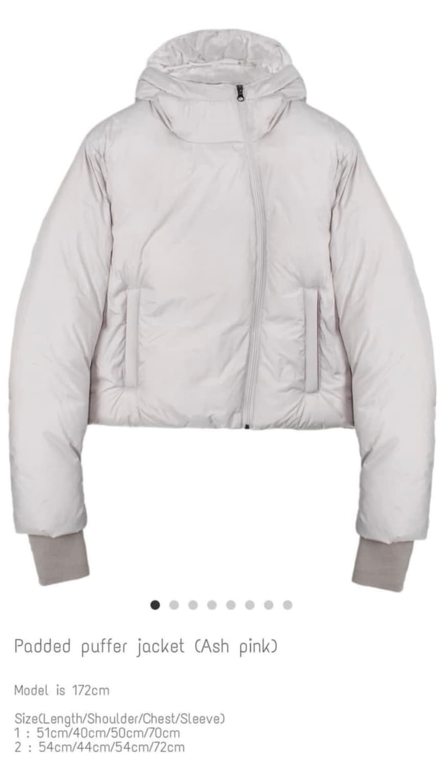 본네 패딩 애쉬핑크 1사이즈 상품이미지1