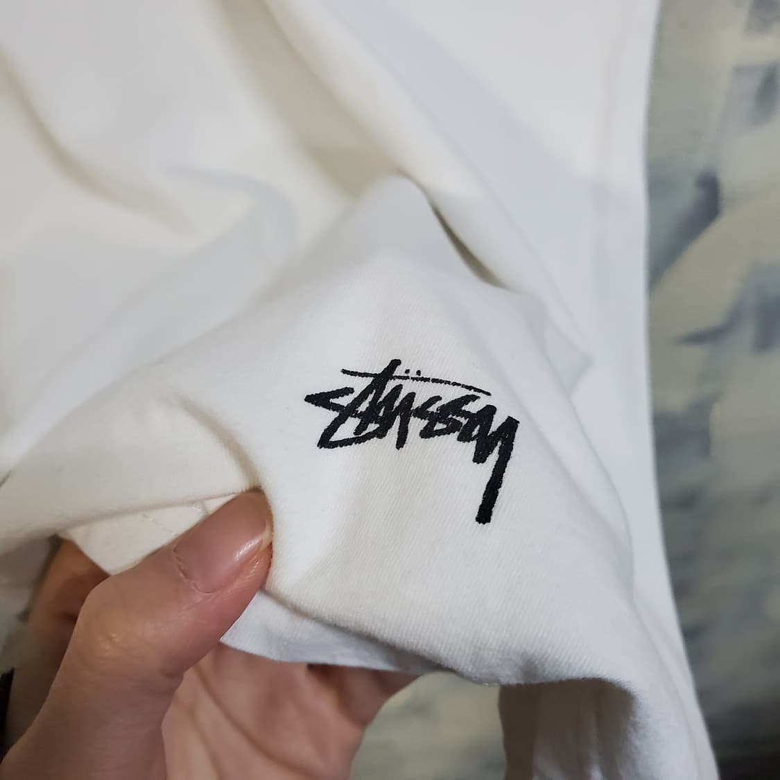 스투시 STUSSY 화이트 반팔 티셔츠  상품이미지3