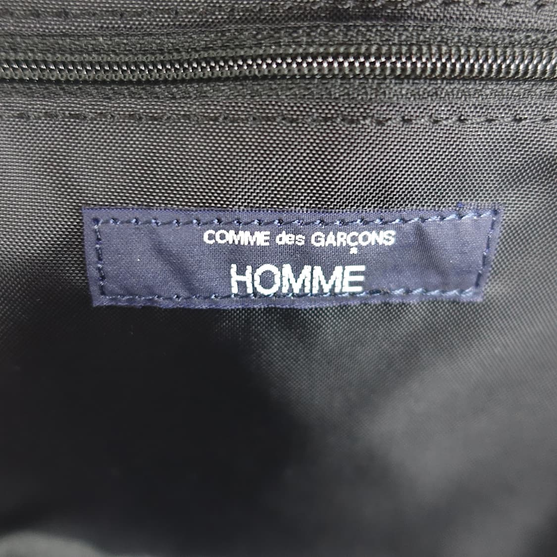 COMMEDESGARCONS 꼼데가르송 옴므 블랙 코듀라 웨이스트 벨트백 상품이미지7