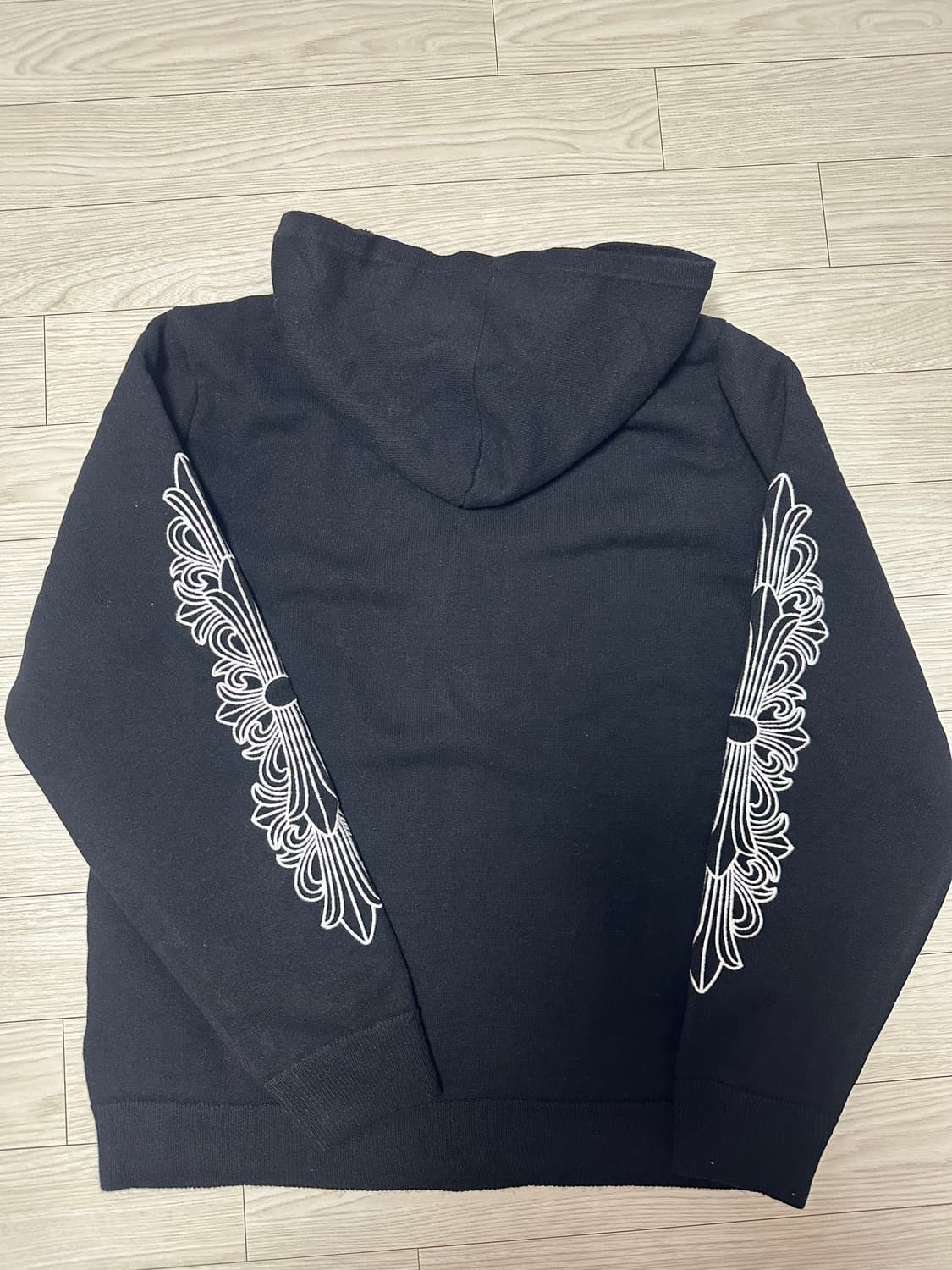 새상품)크롬하츠 캐시미어 플로랄 후드집업 상품이미지2