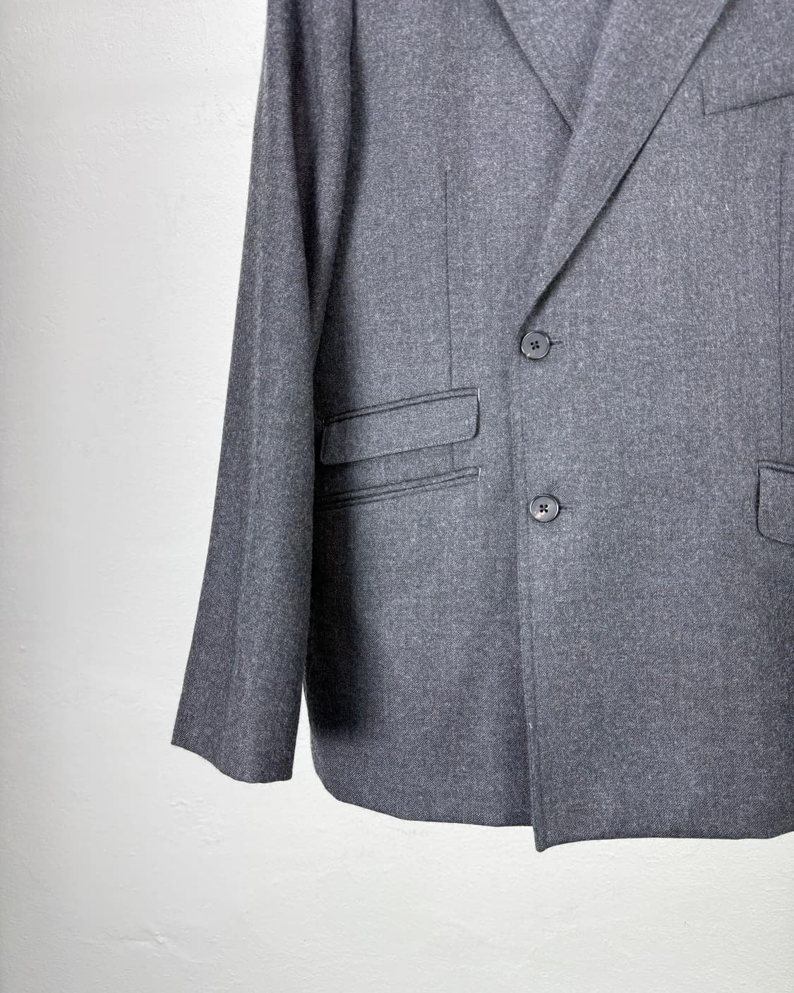 이얼즈 어고 플레어 그레이 더블 브레스티드 울 셋업 상품이미지6