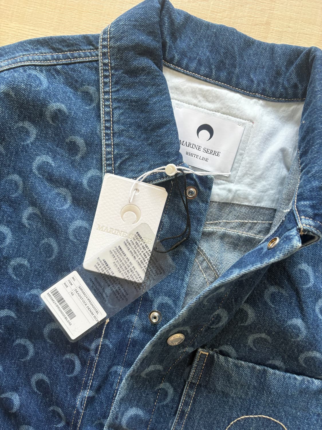 마린세르 데님 셔츠 48 새상품 상품이미지5