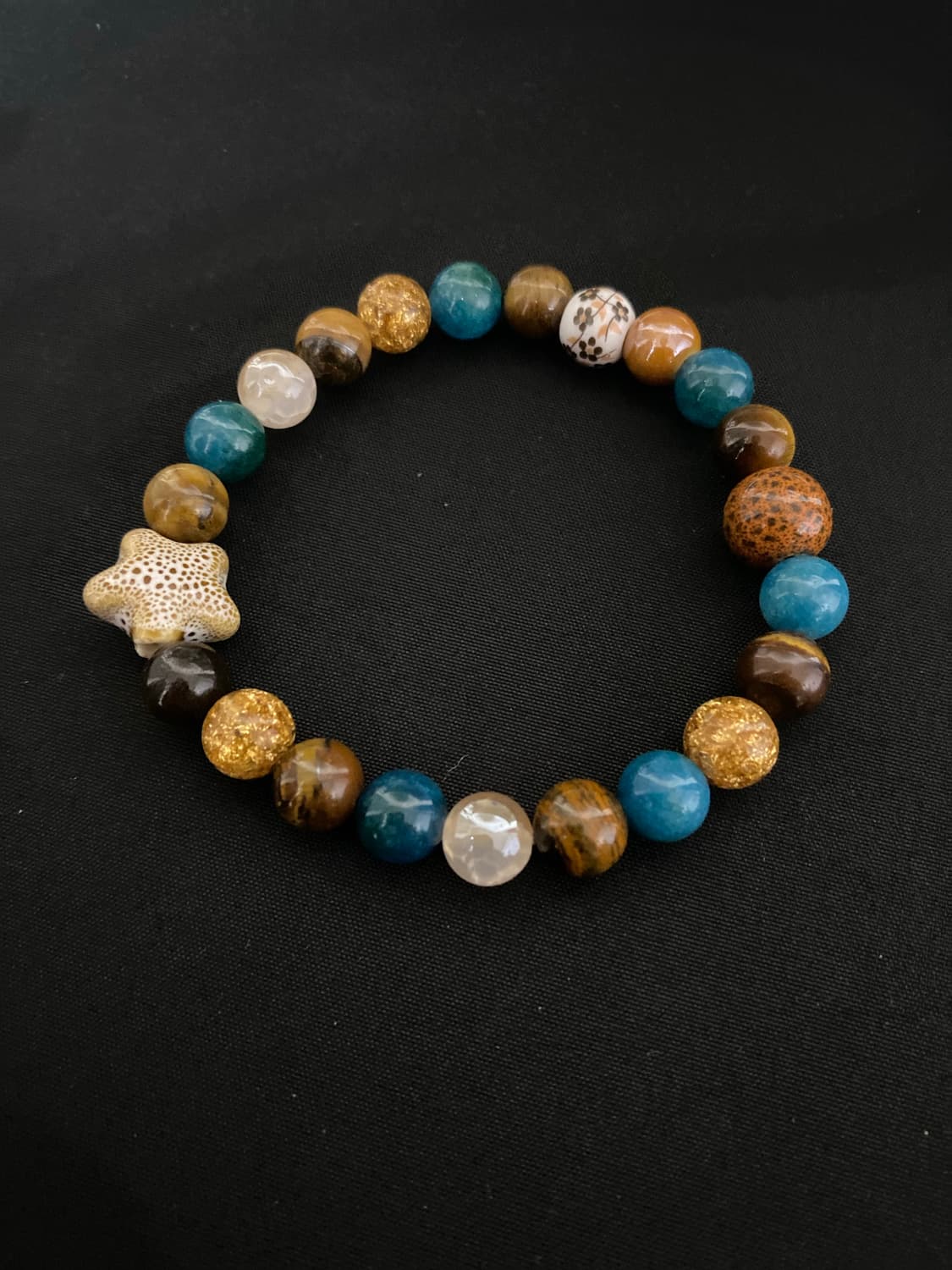 수제 도자기 포인트 원석 팔찌 상품이미지3