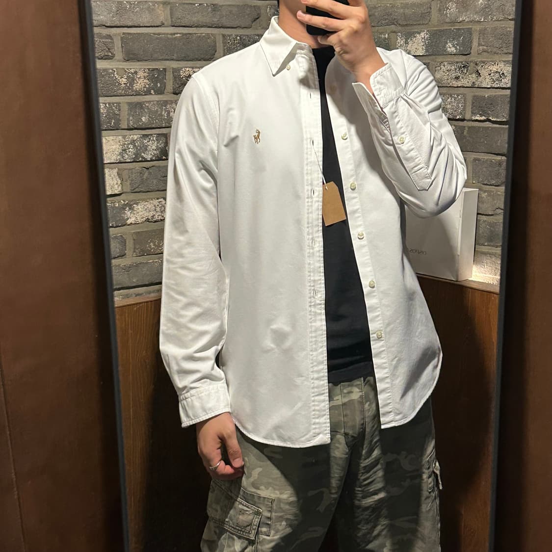 M) 폴로 랄프로렌 클래식 옥스포드 셔츠 큐알탭 신형 T89 상품이미지9