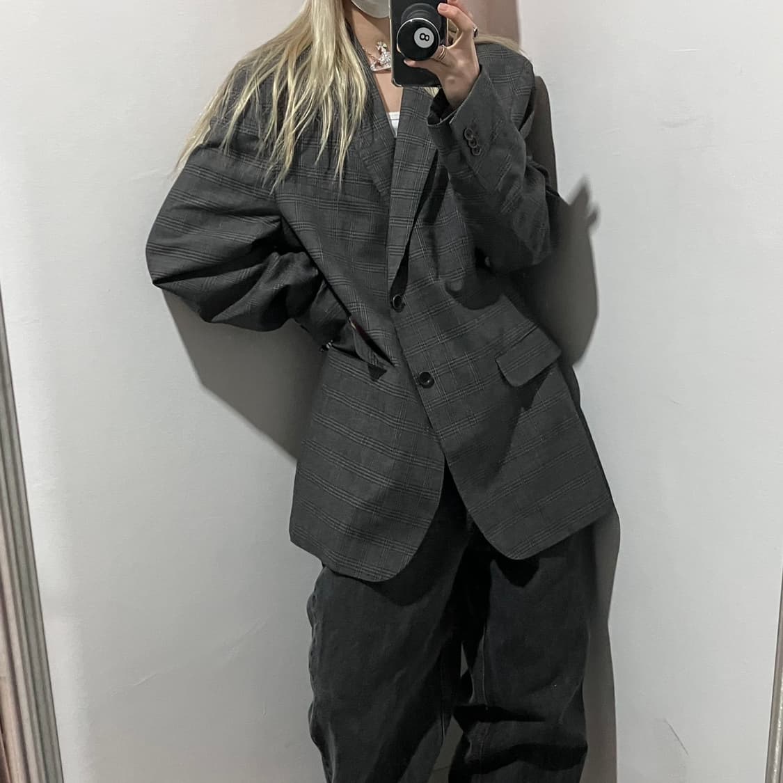 바나나리퍼블릭 트라발도 토냐 체크 블레이저 상품이미지1