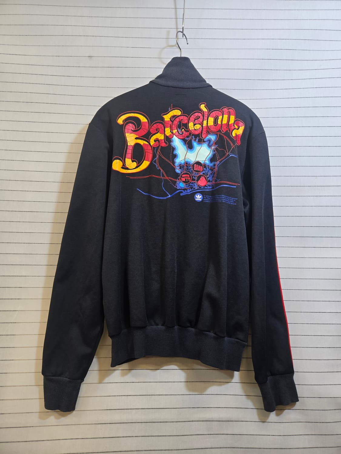 아디다스 검정색 져지 Barcelona 삼선 상품이미지9