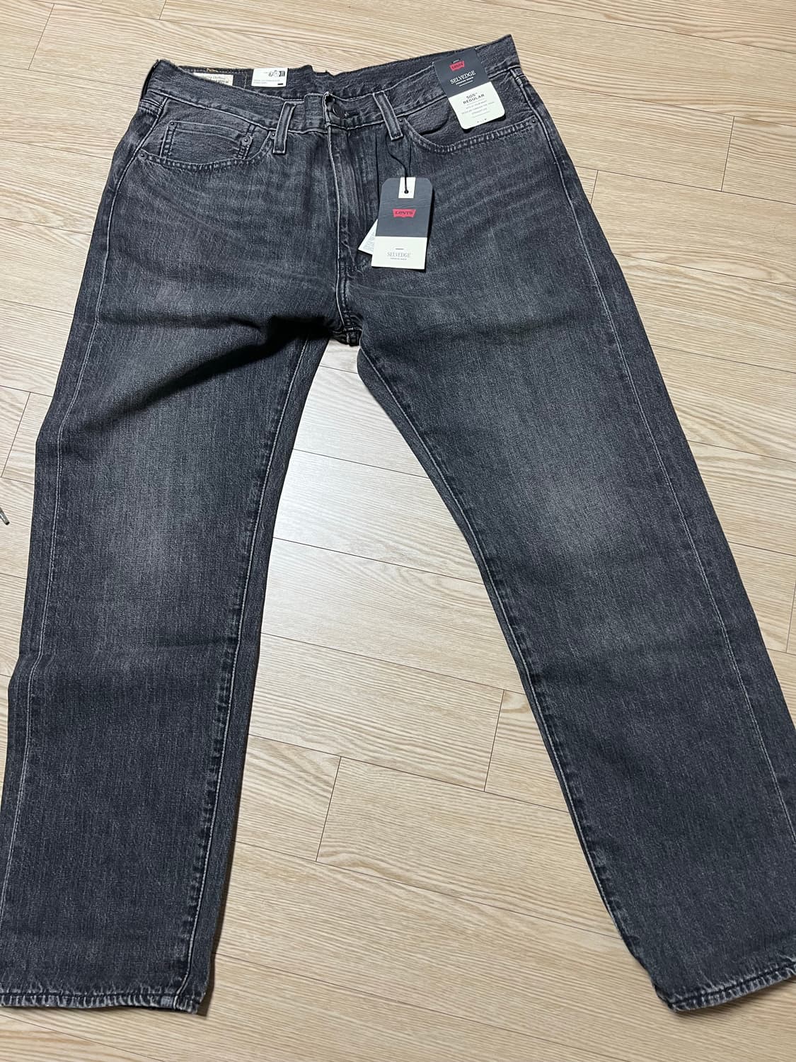 리바이스 505 셀비지 흑청 상품이미지1