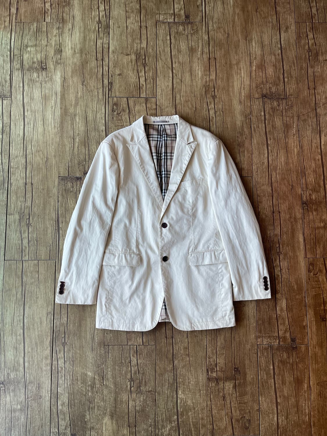 Burberry Black Label Ivory Cotton Jacket 상품이미지1