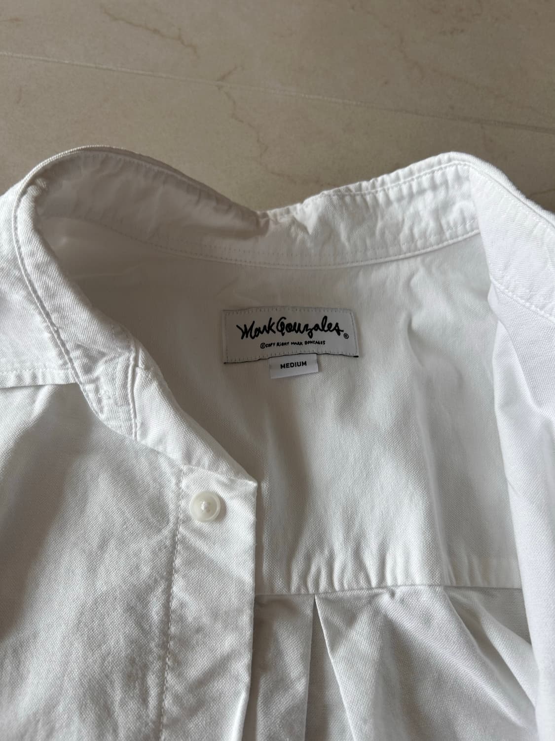 마크곤잘레스 화이트 코튼 셔츠 상품이미지3