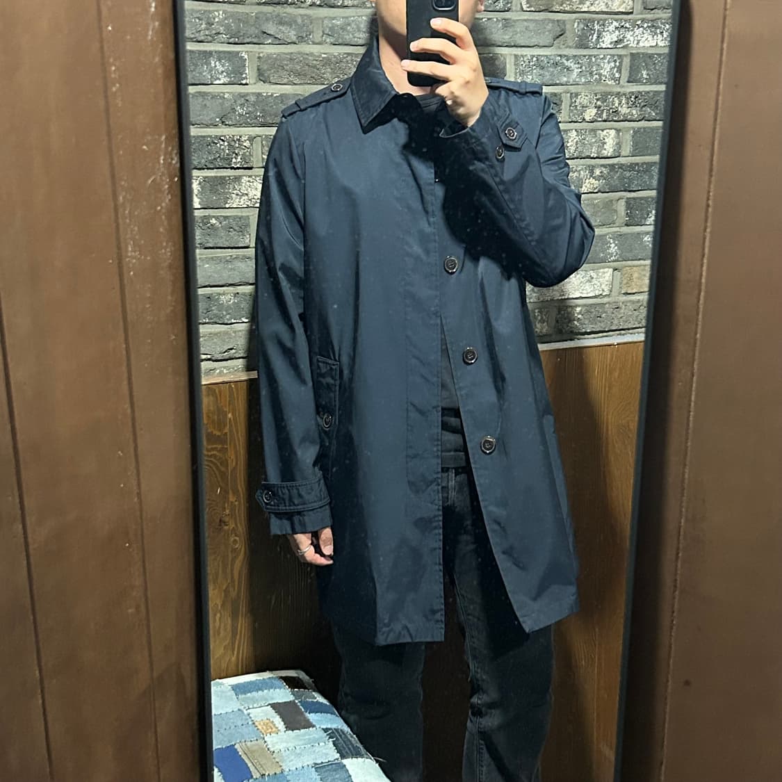 L) 타미힐피거 네이비 트렌치 코트 자켓 상품이미지9