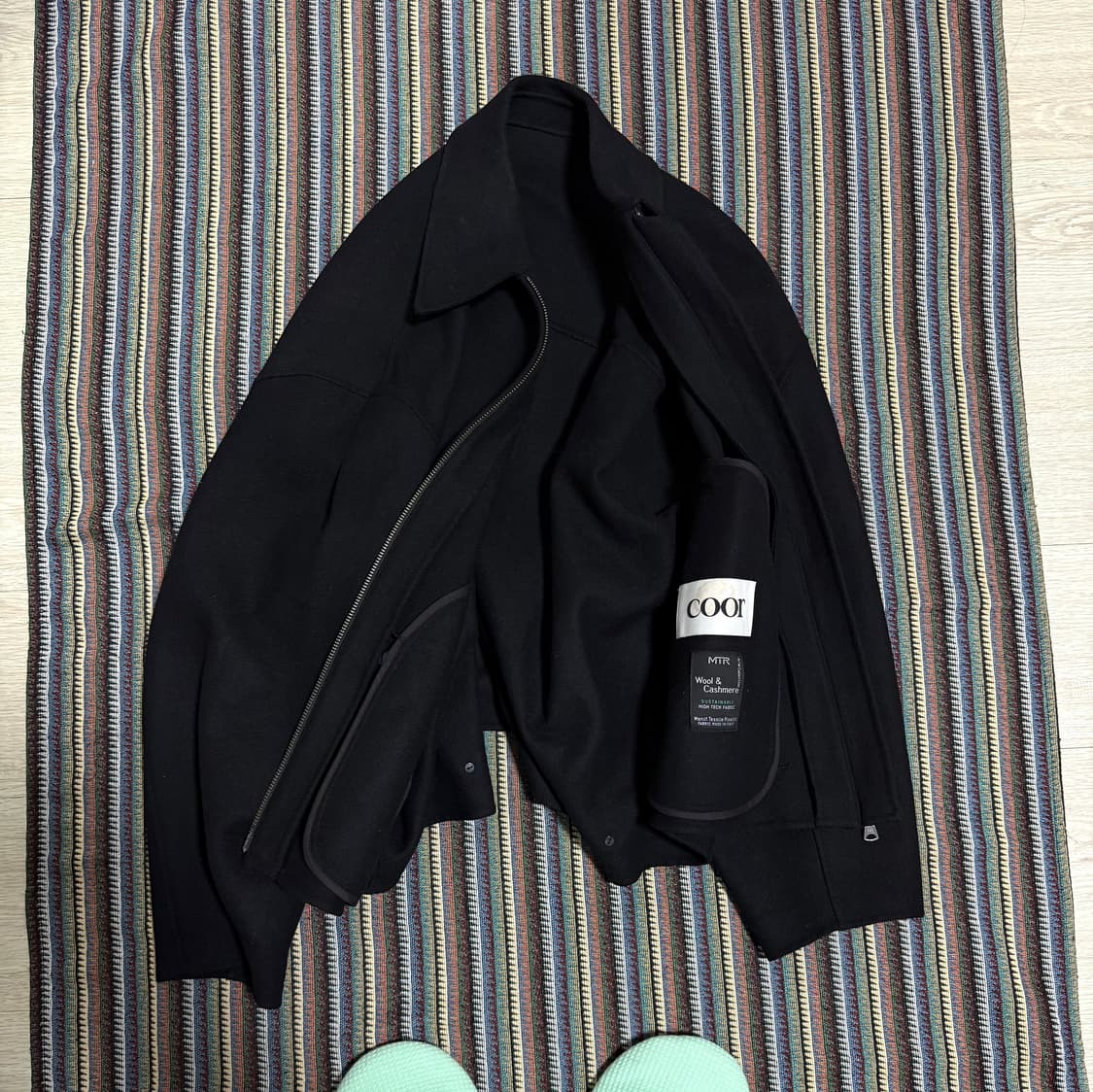 쿠어 울 캐시미어 블루종 자켓 상품이미지2