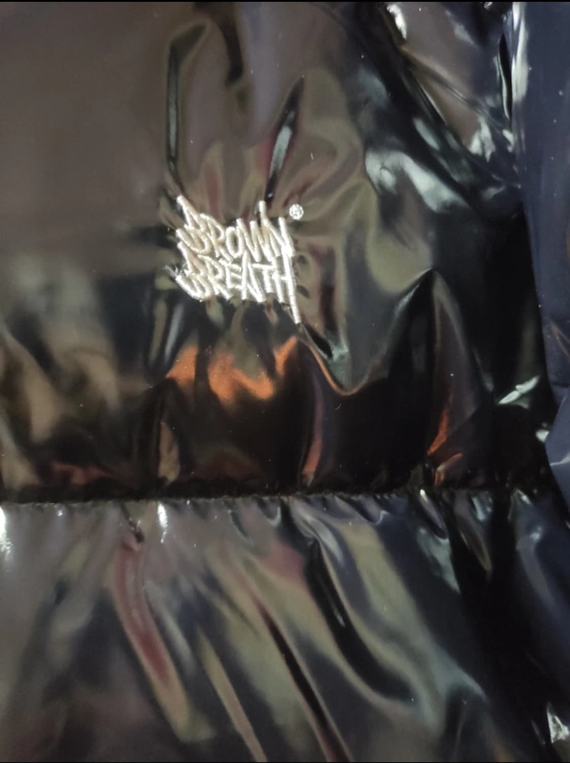 무신사 유광 오리털 패딩(브라운브레스 XL 숏패딩) 상품이미지6