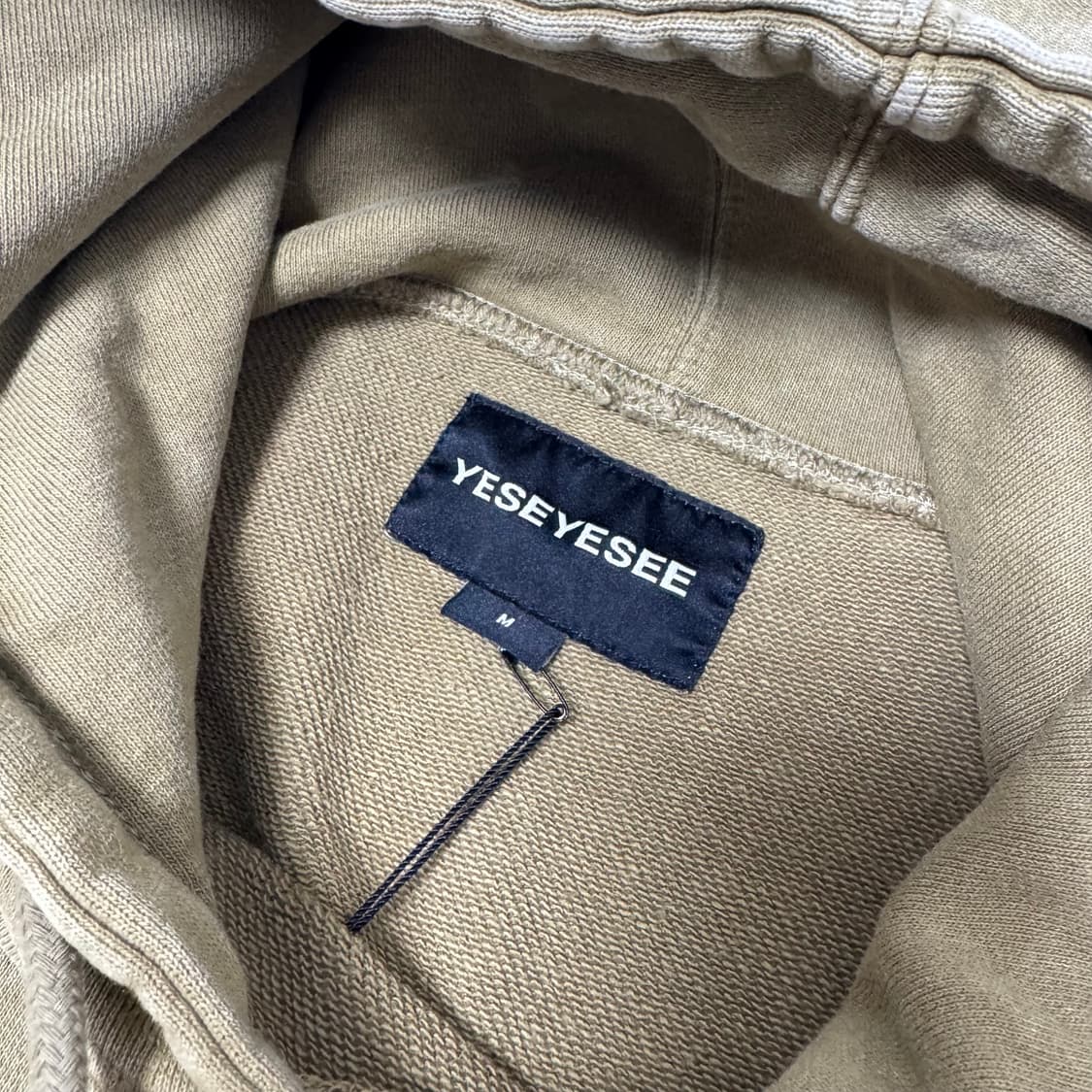 Y.E.S Washing Hoodie - Khaki M 상품이미지3