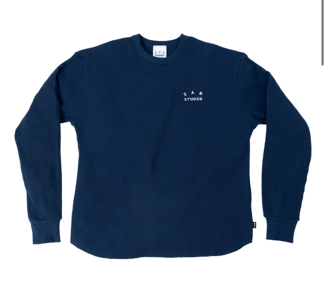 [S] 아이앱 스튜디오 아이앱 와플 롱슬리브 네이비 상품이미지1