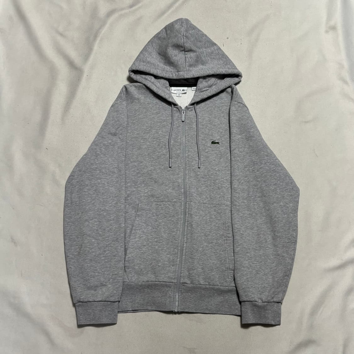 XL 라코스테 그레이 후드 집업 상품이미지2