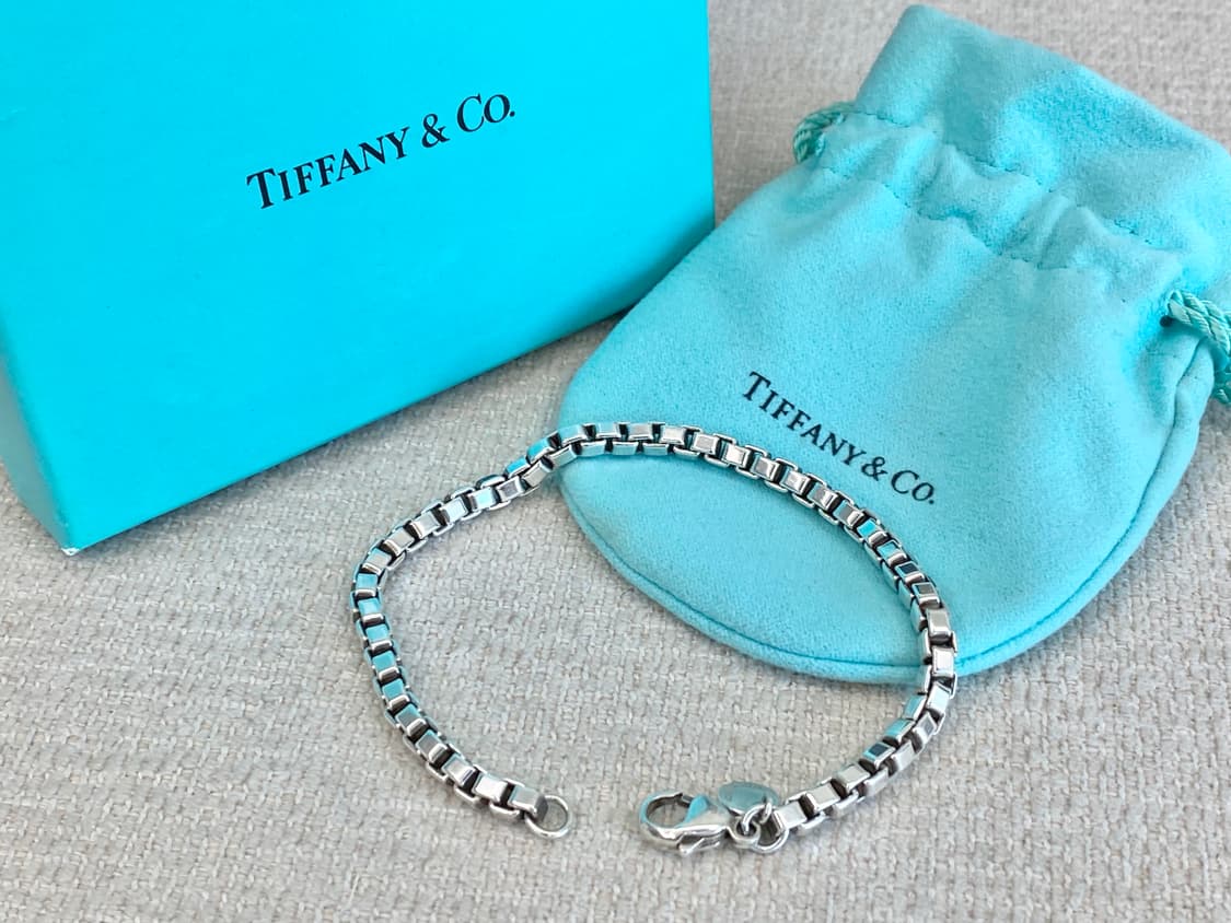 티파니 실버 베네치안 팔찌 18.5CM 남녀공용 상품이미지2