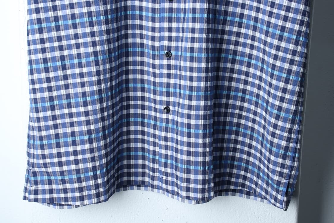 (2XL) 에르본 반팔 카라 티셔츠 셔츠 남방 빅사이즈 체크-H32209 상품이미지4