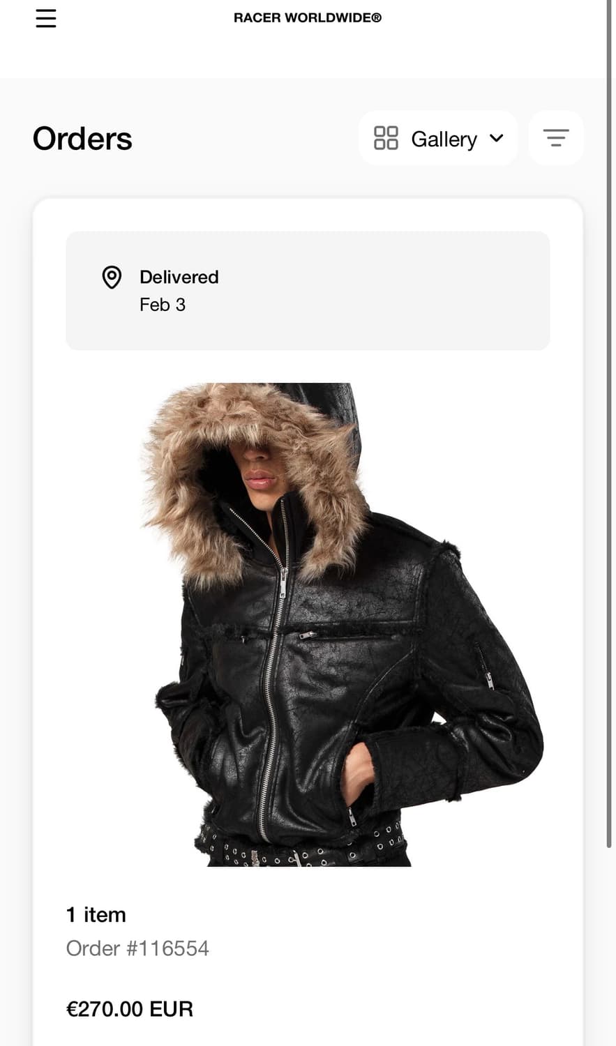 Black sheepskin jacket M사이즈 상품이미지1