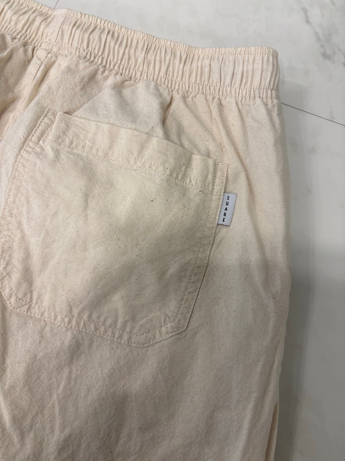 suare linen semi-wide banding pants 상품이미지5