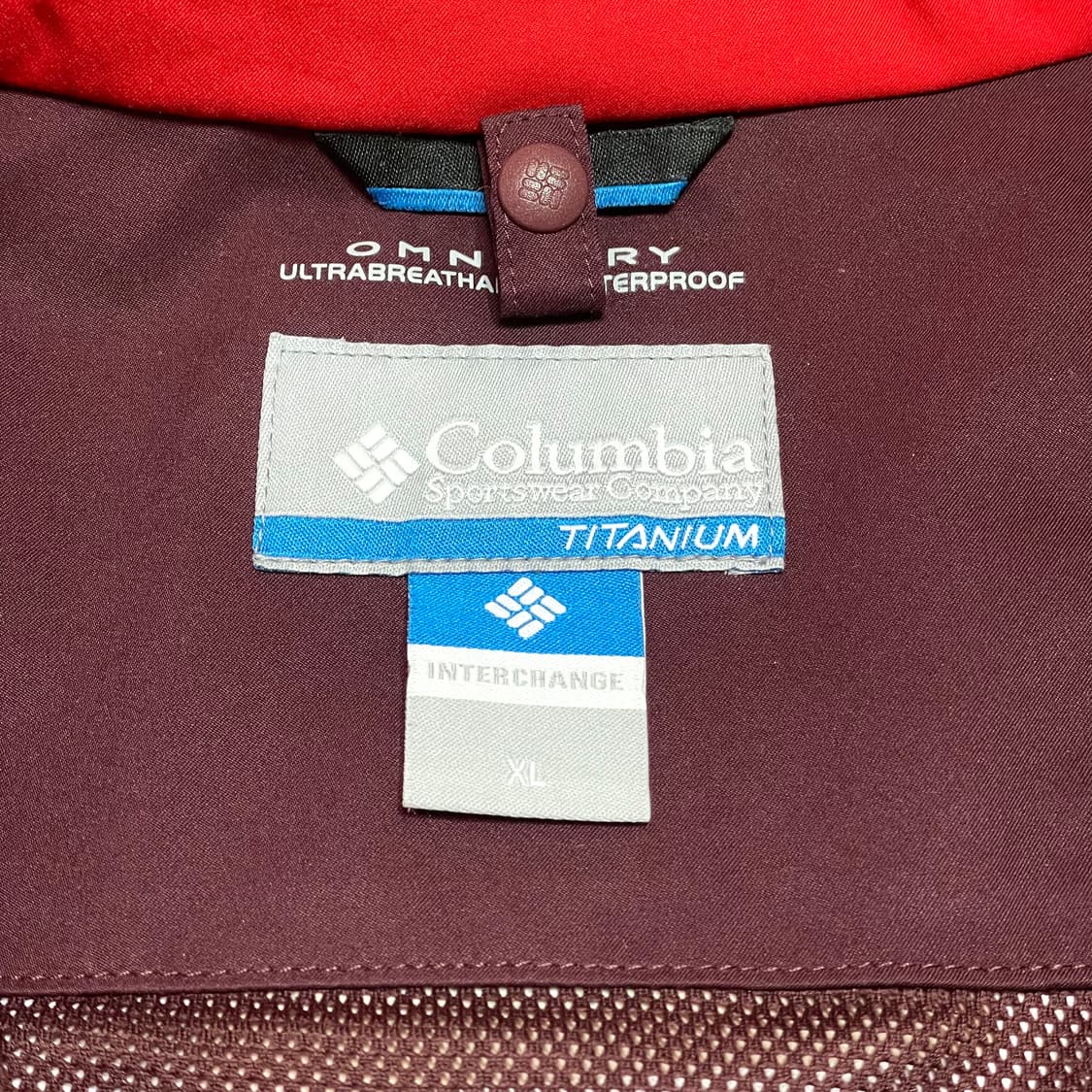 컬럼비아 레드 옴니드라이 바람막이 점퍼 남성XL 상품이미지5