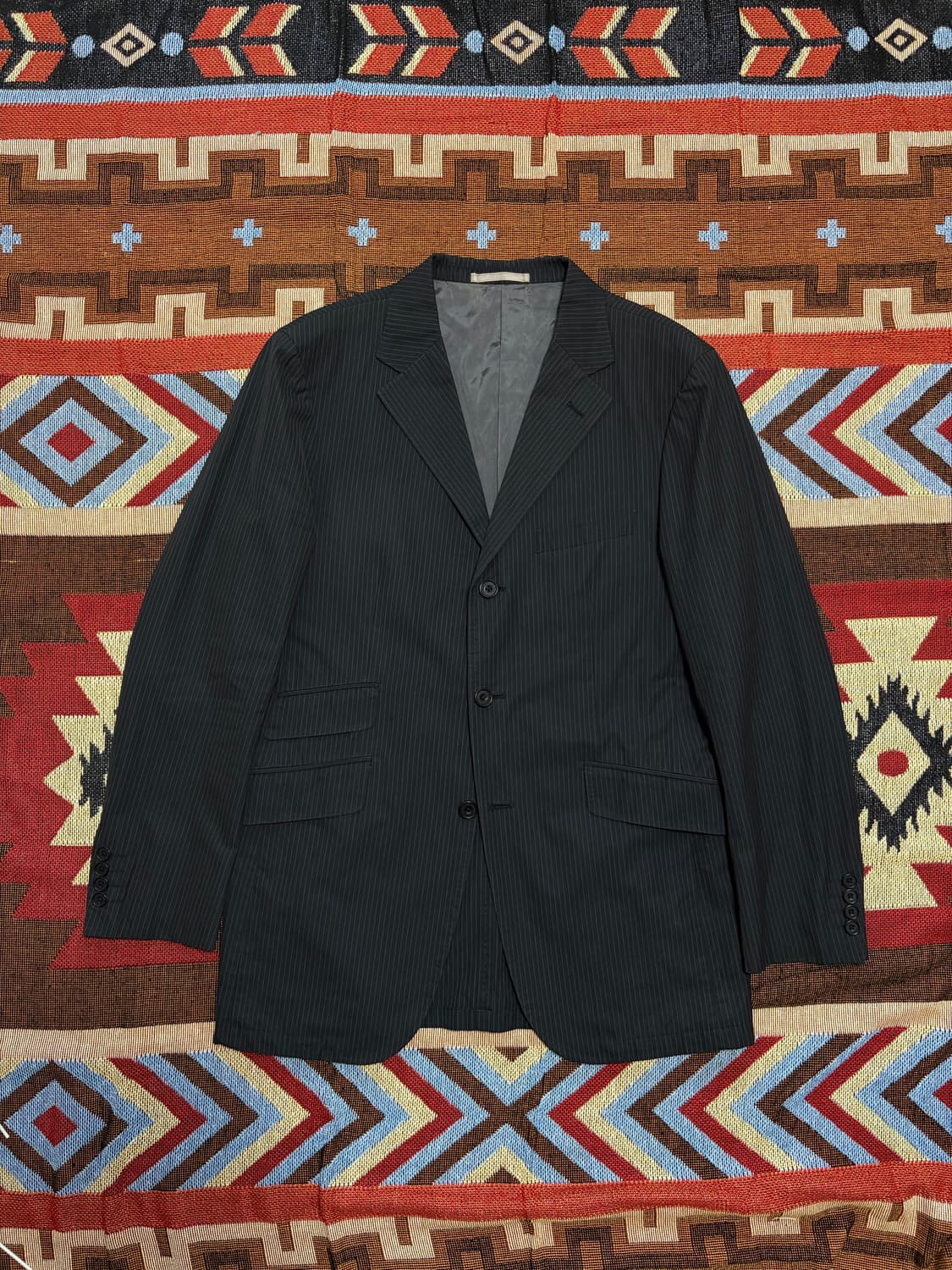 100-105) 버버리 블랙라벨 스트라이프 블레이저 3버튼 상품이미지1