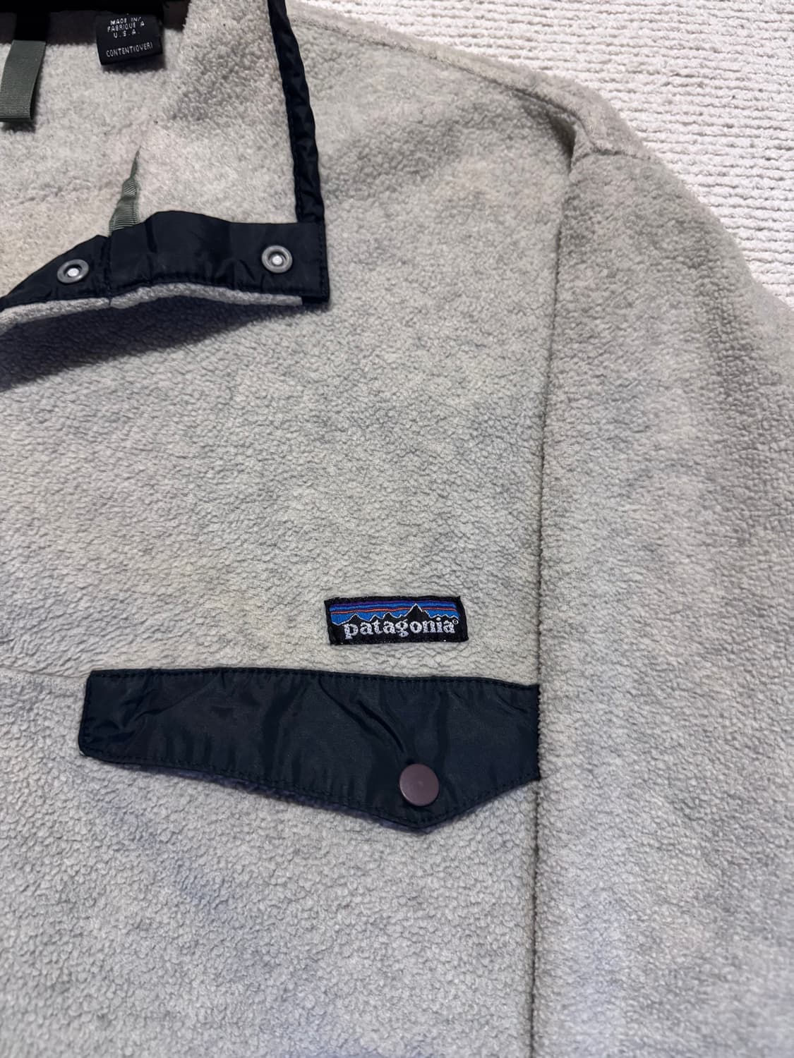 90s USA 파타고니아 신칠라 스냅티 M 상품이미지3