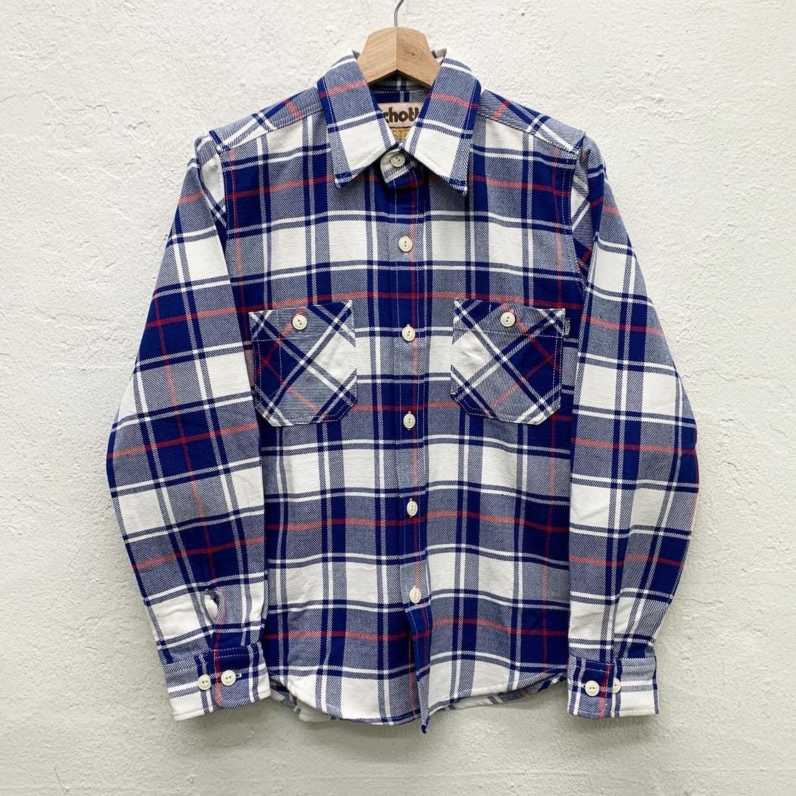 쇼트 웨스턴 체크 포켓 코튼 셔츠 상품이미지2