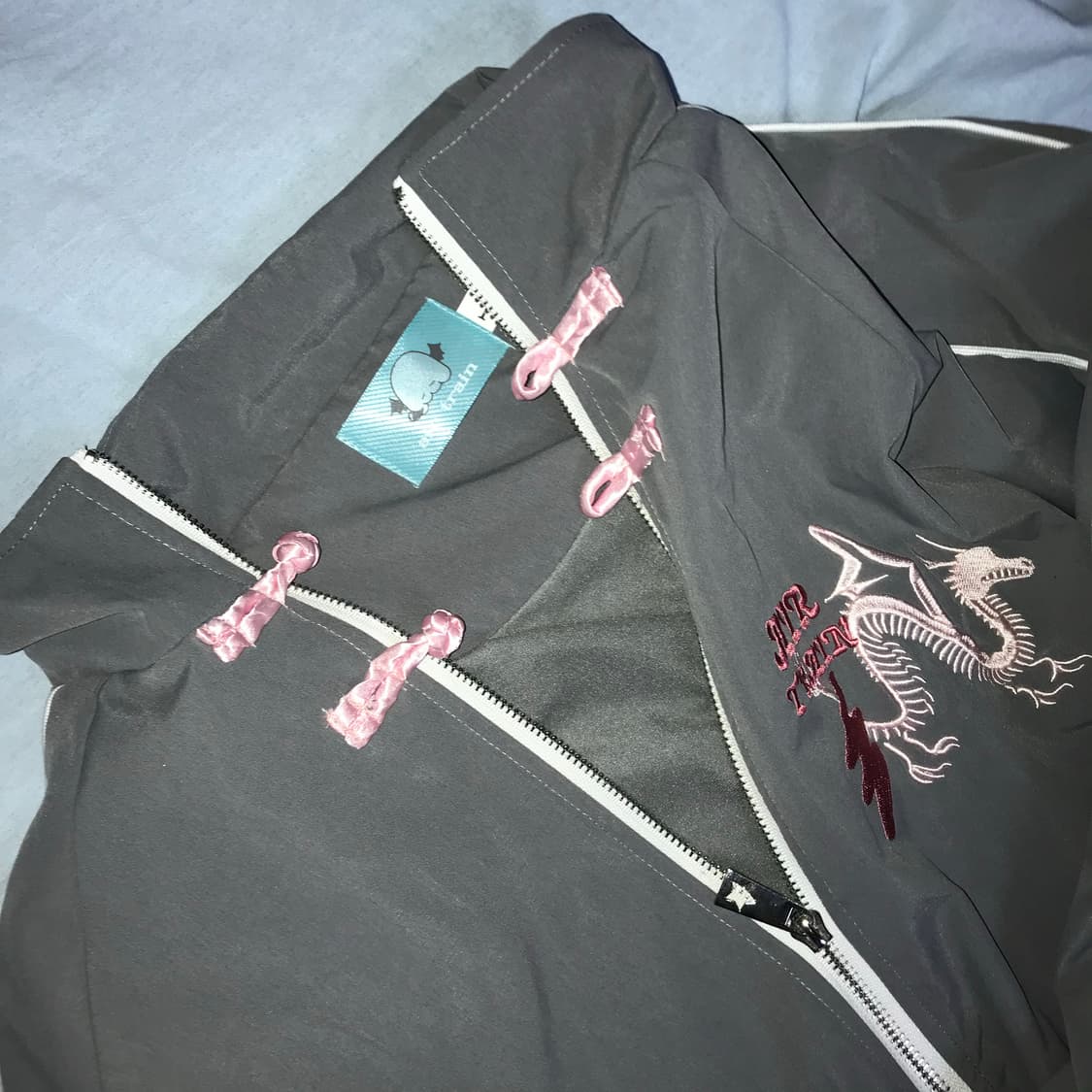 중브 airtrain 점퍼 자켓 드래곤 자수 져지 서브컬쳐 상품이미지2