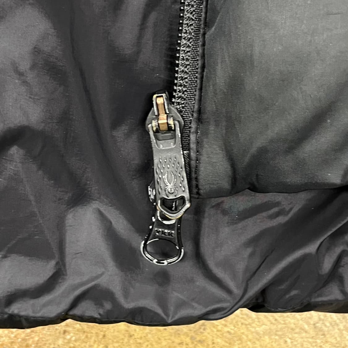 [정품/M] 스파이더 블랙 후드 패딩 점퍼 b16 상품이미지8