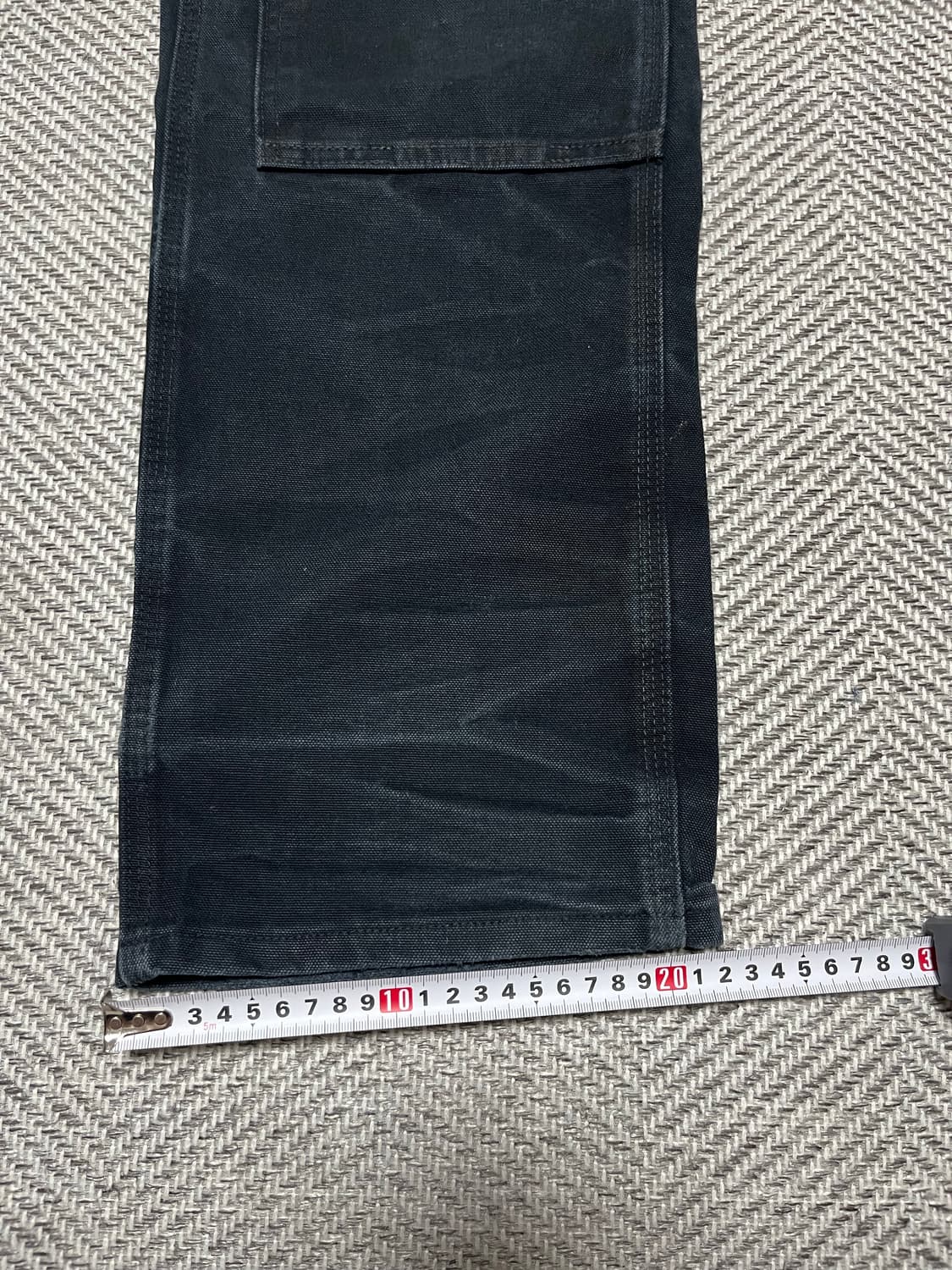 칼하트 더블니 블랙 덩가리핏 34x36 상품이미지9