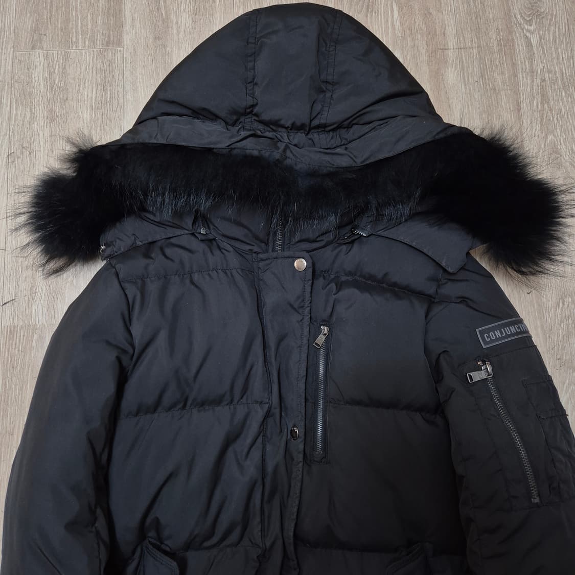 TOM STORY 톰스토리 여성 덕다운 퍼후드 롱패딩 점퍼 XS(85) 상품이미지2