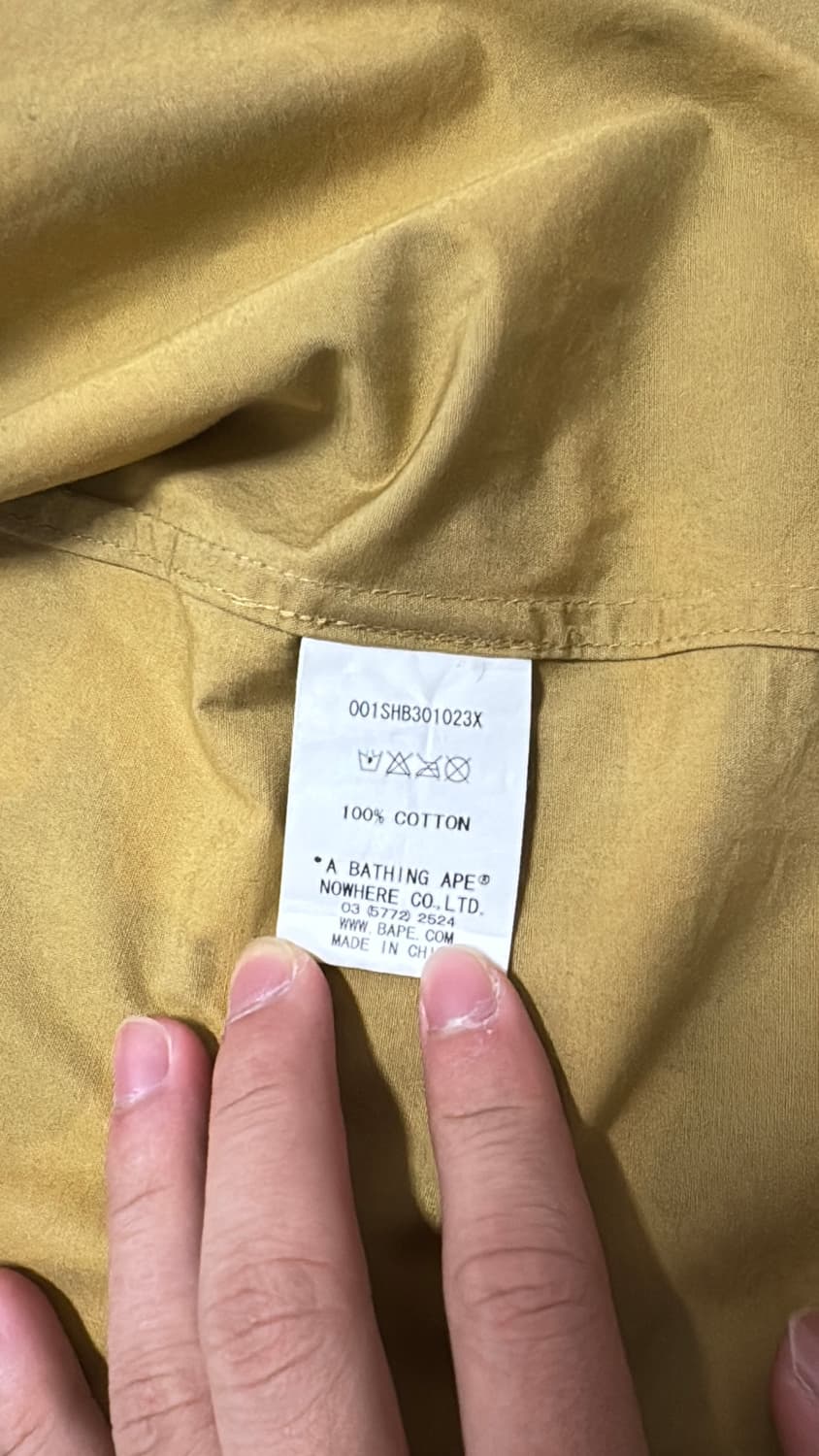 베이프 황계 셔츠 S 상품이미지9