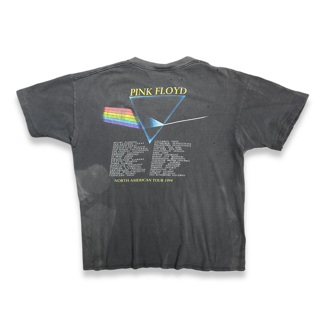 1994' PINK FLOYD 북미 투어 티셔츠 XL 상품이미지2