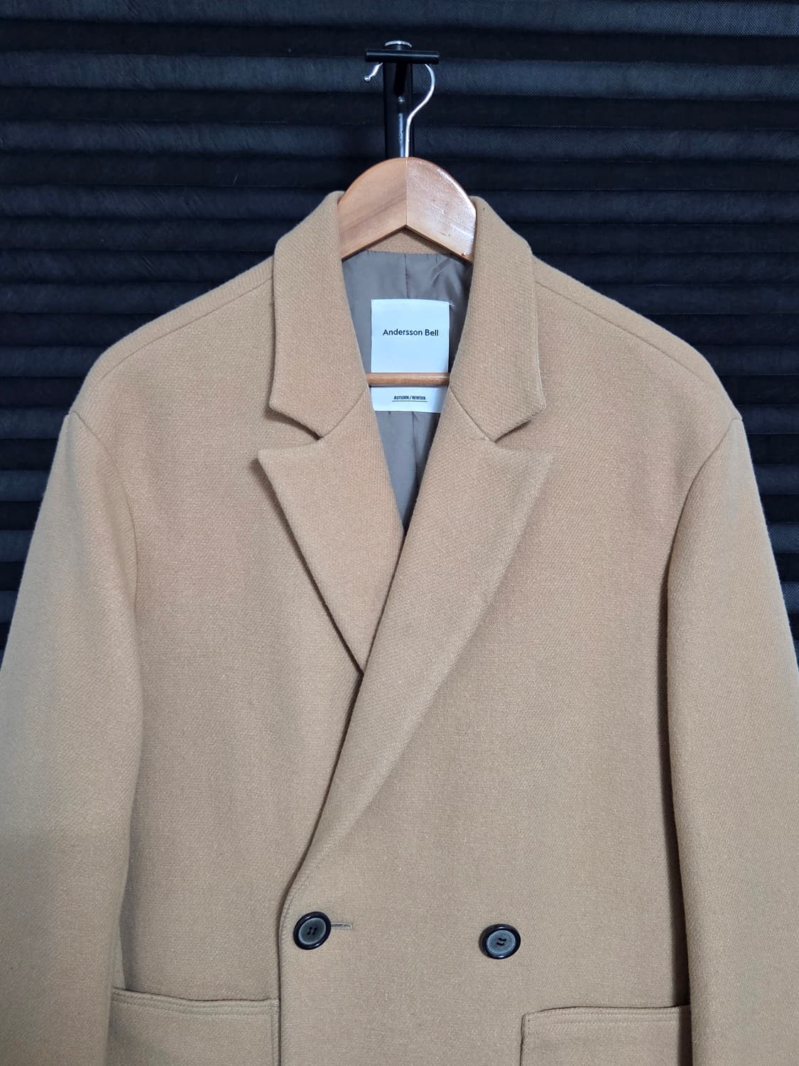 [앤더슨벨] 더블 브레스티드 패치 포켓 코트 | 00167 상품이미지2