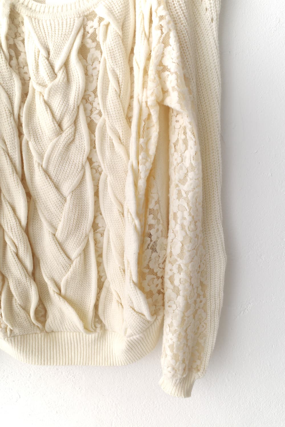 lace see-through knit 상품이미지5