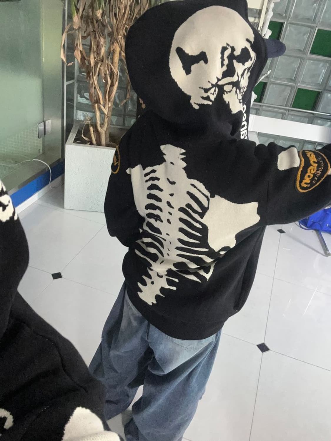 BONE HOODIE CARDIGAN 본 후드 카디건 NVKN-2502 상품이미지2