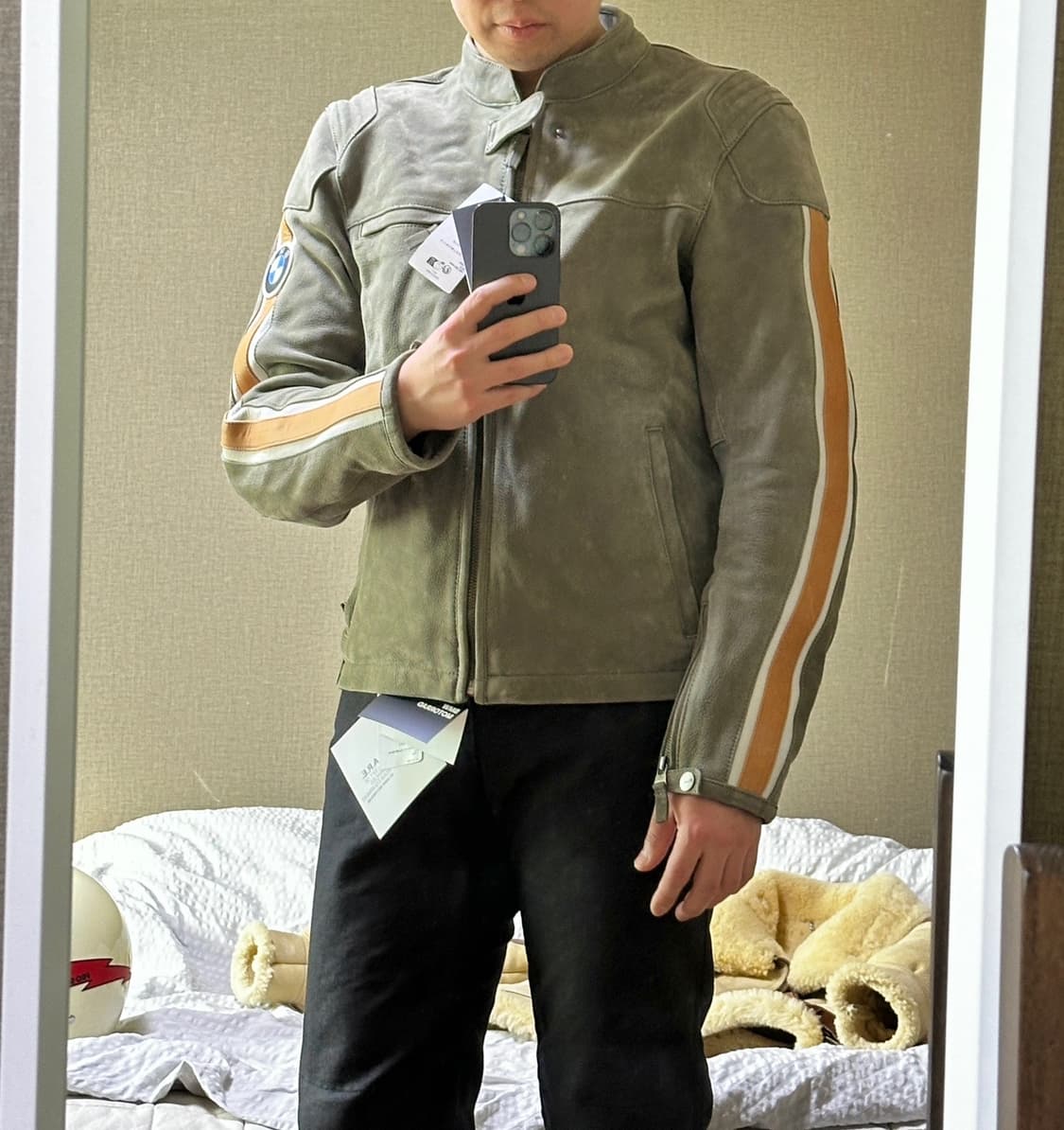 BMW모토라드 슈바빙 레더 라이딩 자켓 상품이미지9