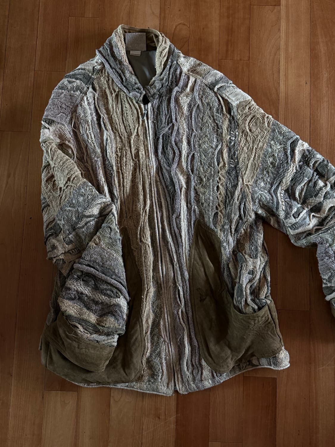 케이블니트 집업 상품이미지1