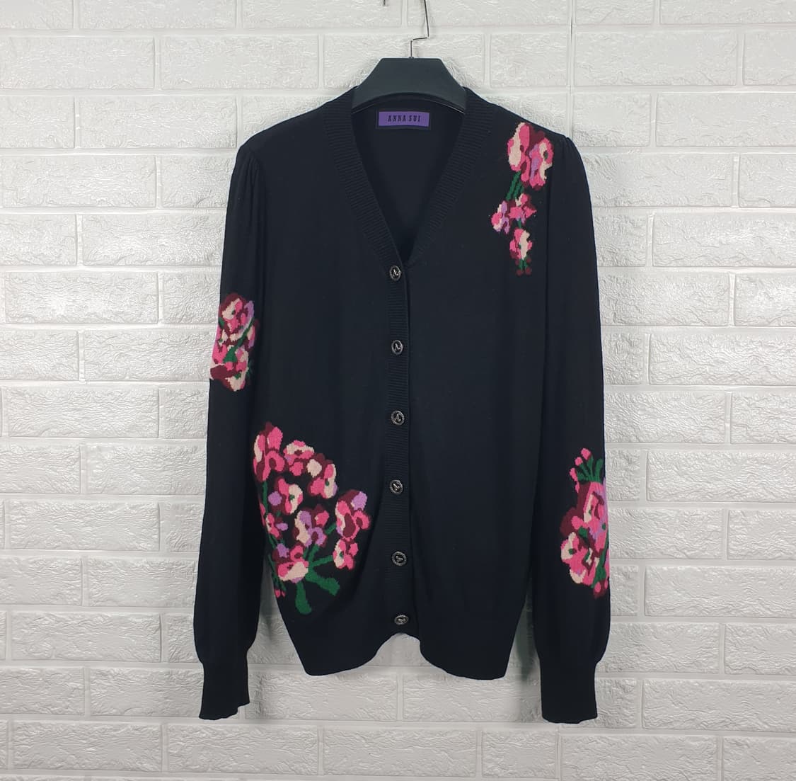 [95]안나수이 플라워패턴 니트 가디건 상품이미지1