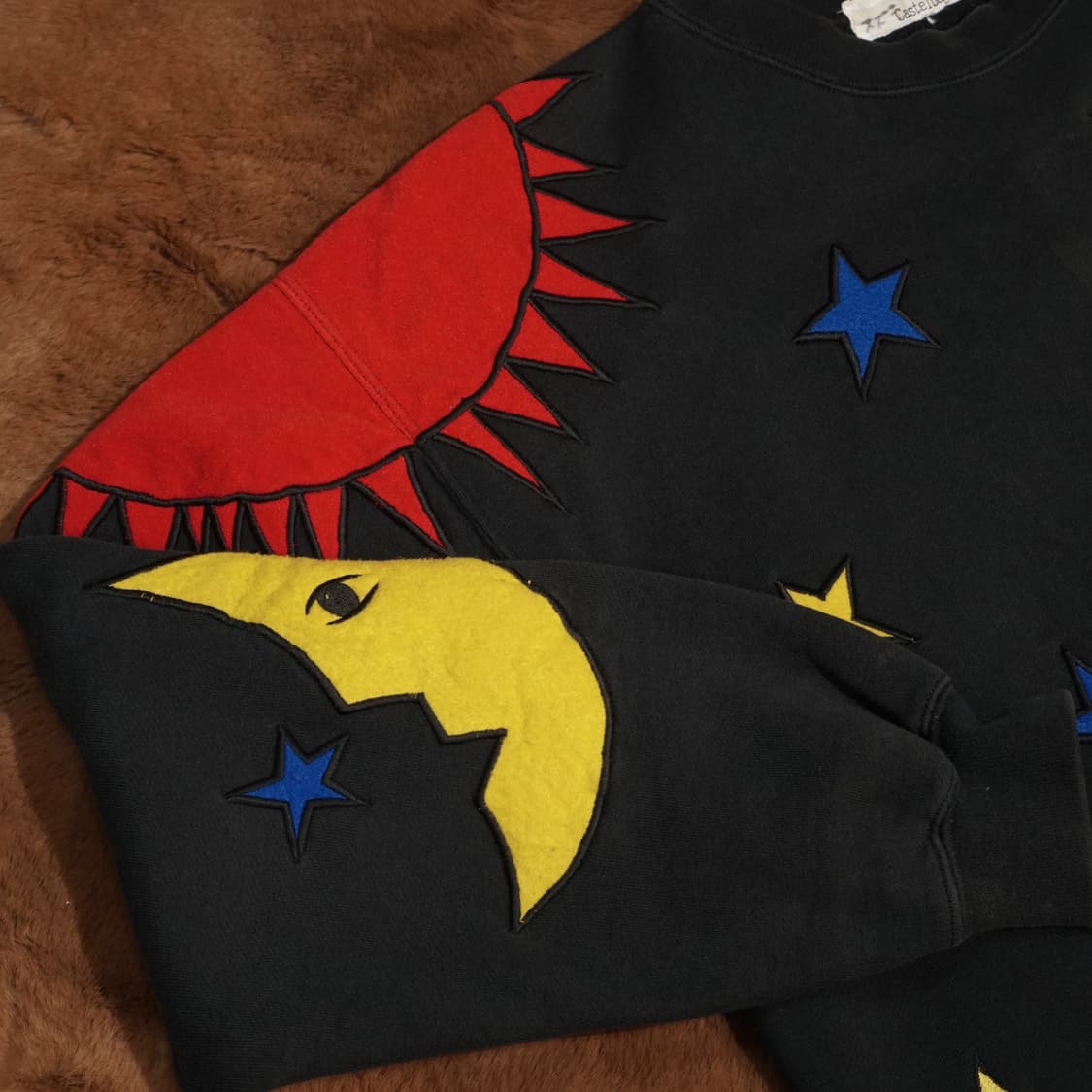 1990s Castelbajac 어린왕자 패치워크 스웻셔츠 상품이미지7