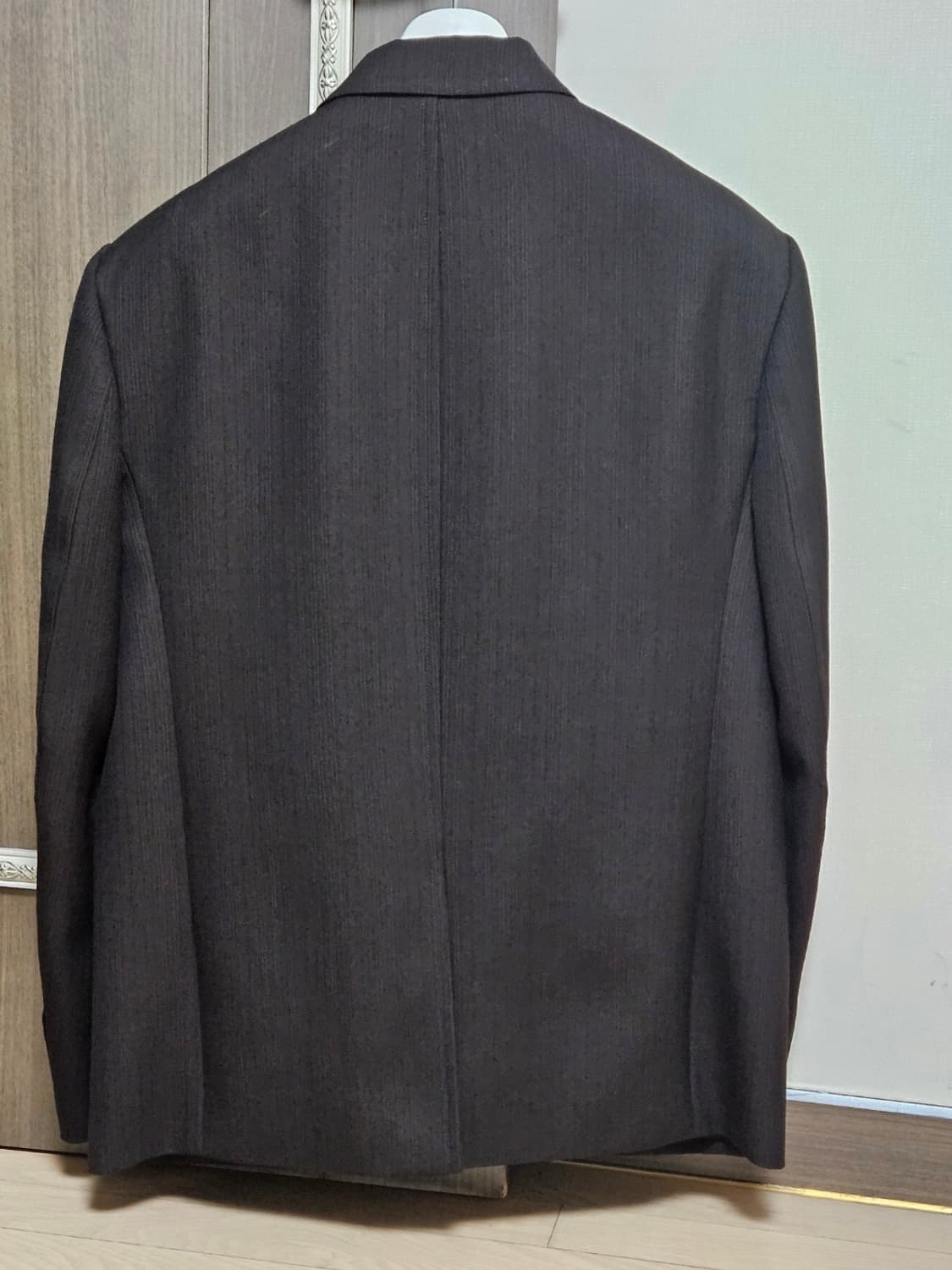 렉토 스트라이프 버진울 자켓 빈티지 브라운 s사이즈 판매 상품이미지2