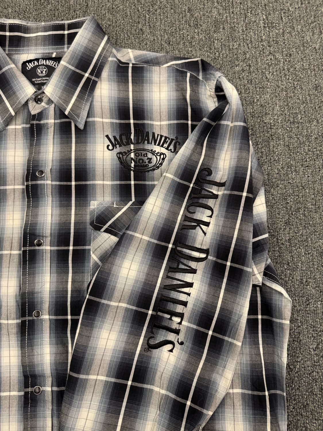 L)Jack Danils 빈티지 자수 체크 긴팔셔츠 상품이미지3