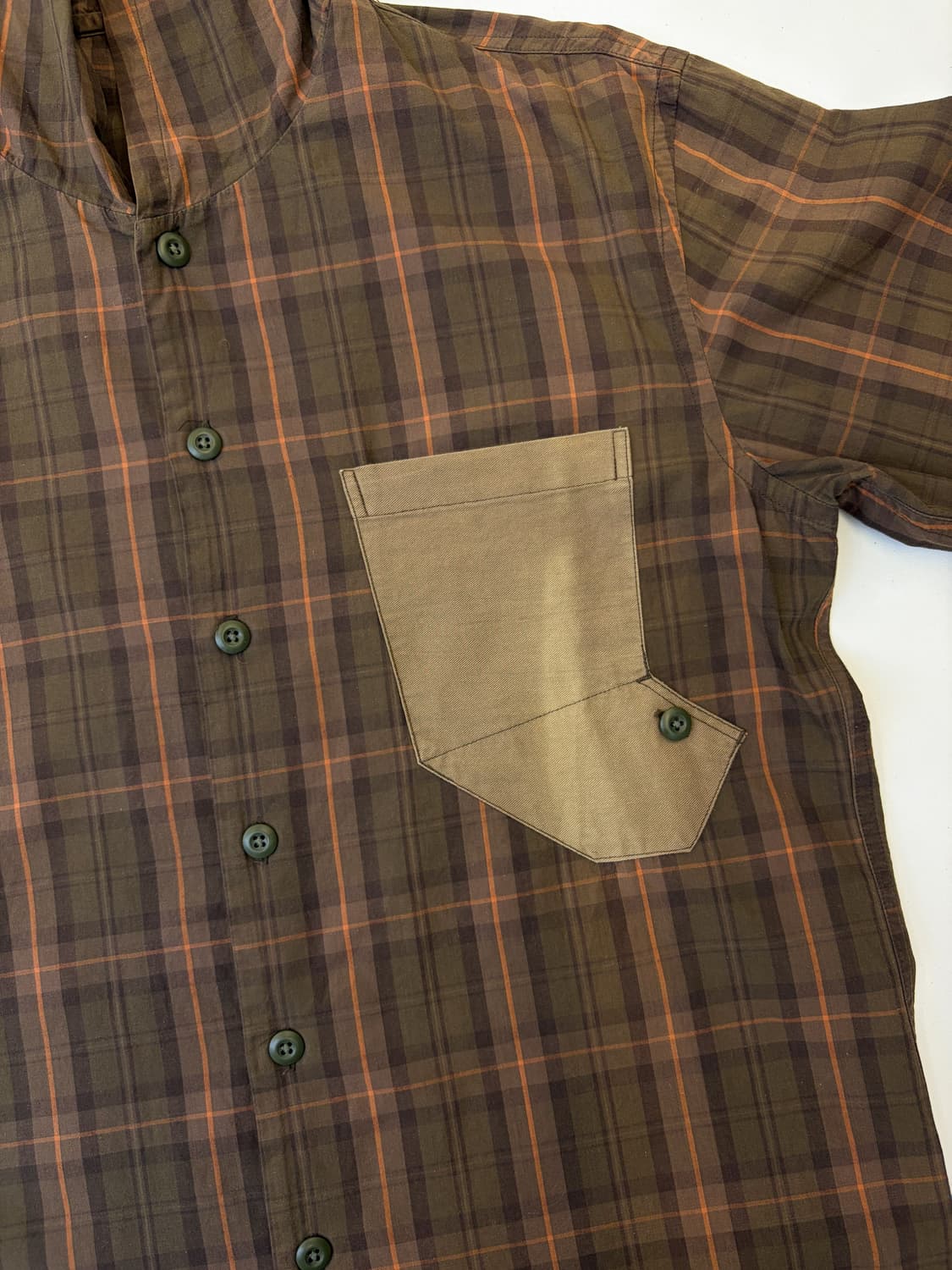 PPFM 이너 커프스 후드 체크 셔츠 상품이미지4